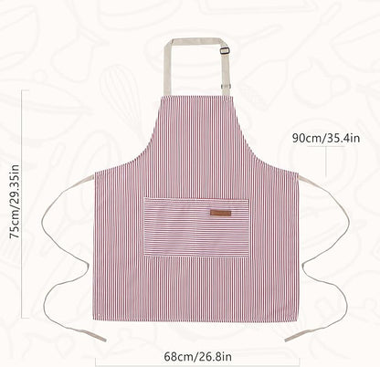 2 Pack Cooking Aprons Adjustable Bib Apron for Women with 2 Pockets, Kitchen Restaurant Men Chefs Aprons