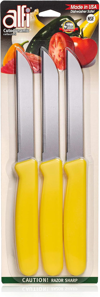 Alfi All-Purpose Knives Aerospace Precision Pointed Tip - Home And Kitchen Supplies - Serrated Steak Knives Set | Made in USA (Multicolor) - Image 6