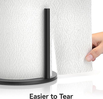 Paper Towel Holder Countertop, Stainless Steel, Black, for Kitchen, Pantry, RV - Image 2