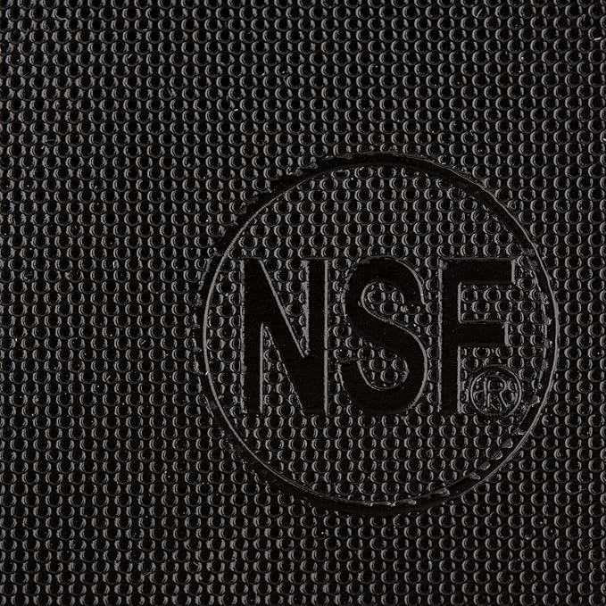 Thirteen Chefs Large 18 x 12 Black Plastic Cutting Board - 1/2" Thick HDPE for Restaurants and Professional Kitchens, NSF - Image 8