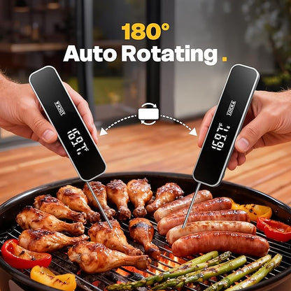 0.3S Instant Read Meat Thermometer – Digital Food Thermometer for Cooking, Grilling, BBQ, Candy, Air Fryer, Griddle – Kitchen Gadget Essentials & Gift for Him - Image 3