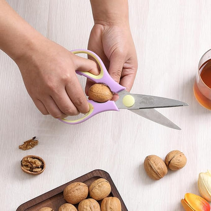 Mr. Pen- All Purpose Kitchen Shears with Protective Sheath, 2pcs, 8 Inch, Dishwasher Safe, Stainless Steel Food Scissors with Micro-Serrated Blades, Soft Grip, Durable Utility Kitchen Shears - Image 5