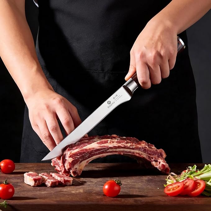 imarku 3 Piece Knife Set, Professional Japanese High Carbon Stainless Steel Chef Knife, Ultra Sharp Kitchen Knives Set with Ergonomic Pakkawood Handle, Ideal Gift for Mom - Image 6