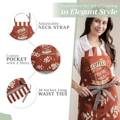 Maison d' Hermine 100% Cotton Apron for women with Pocket Kitchen Chef Apron for Men Cooking Mothers Day Gifts - Image 5