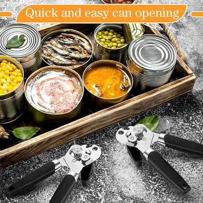 Gisafai 6 Pcs Manual Can Opener with Sharp Blade Smooth Edge Multifunctional Kitchen Gadget Handheld Openers Oversized Handheld Knob Can and Bottle Animals - Image 6