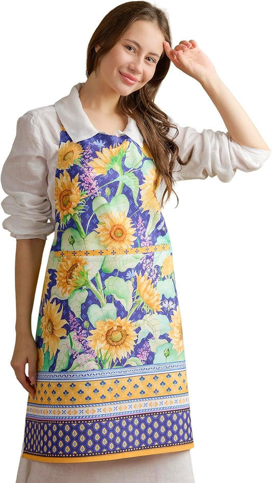 Maison d' Hermine 100% Cotton Apron for women with Pocket Kitchen Chef Apron for Men Cooking Mothers Day Gifts by MaisondHermine