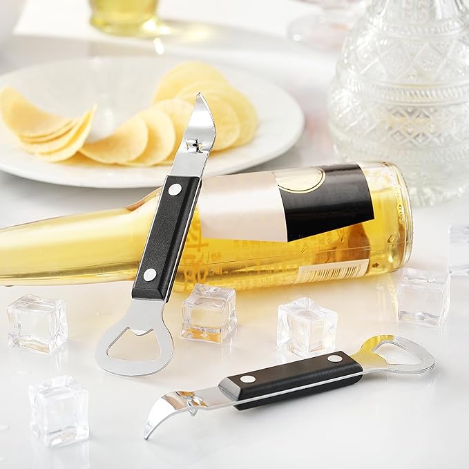 2PCS Bottle Opener, JINLIFA Stainless Steel Manual Can Punch Bottle Cap Beer Bottle Openers, Dishwasher Safe - Image 9