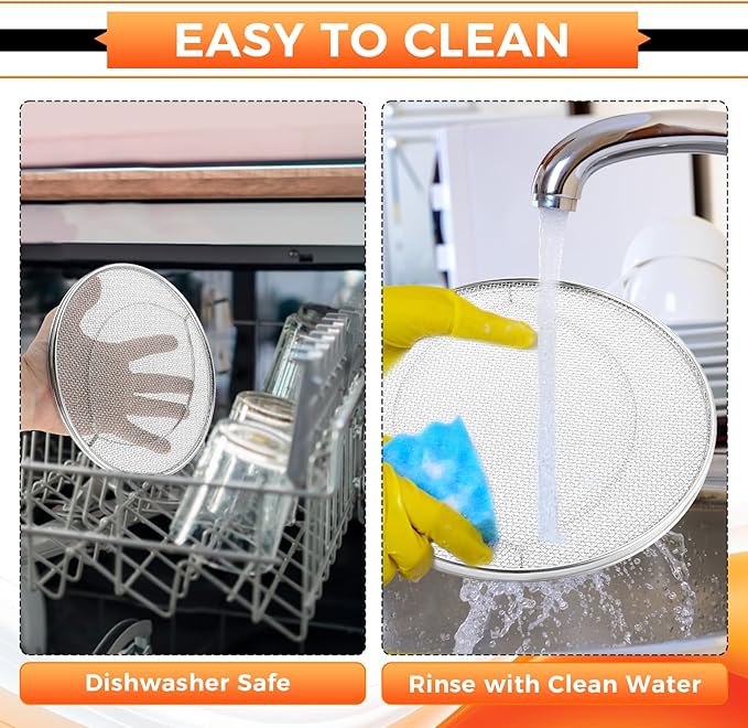 Splatter Shield Replacement for Ninja FG551 DG551 BG500A Foodi Smart XL Grill, Stainless Steel Mesh Splatter Screen Replacement for Ninja 6 in 1 Smart XL Indoor Grill