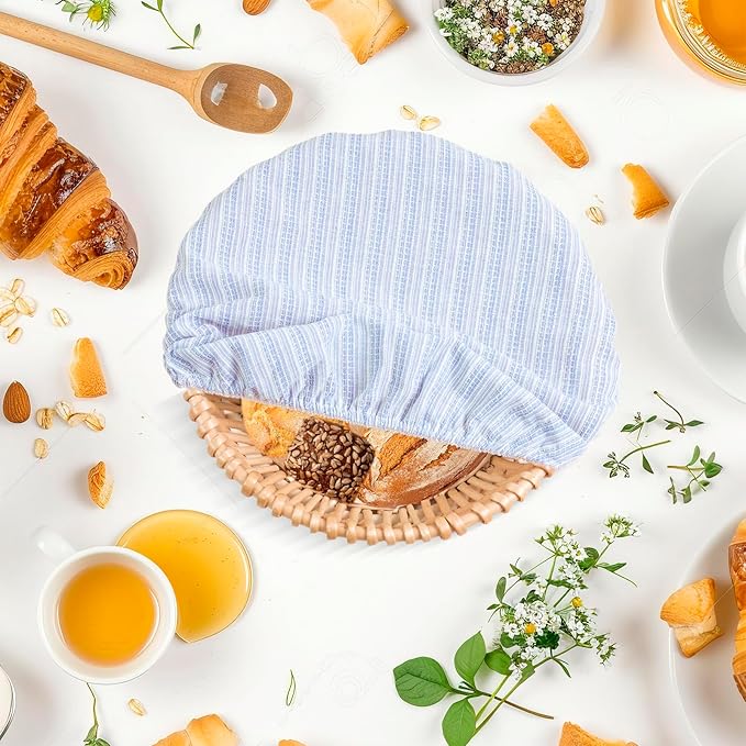 Reusable Bowl Covers, 5 Size Stretch Cloth Bowl Covers for Bread Proofing, cloth Fabric bowl Cover for Food Fruits Leftover (N)
