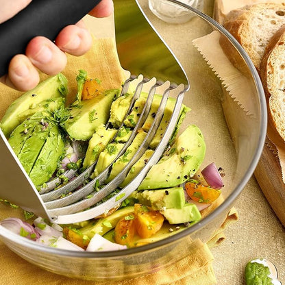 Spring Chef Dough Blender For Baking, Heavy Duty Dough Cutter Tool, Stainless Steel Pastry Cutter Tool with Sharp & Sturdy Blades, Pastry Blender for Easy Mixing, Dishwasher Safe - XL Size - Black - Image 8