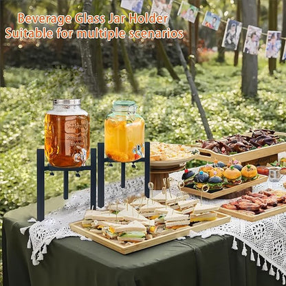 Drink Dispensers Stand For Party. Universal Beverage Dispensers Stand Adjustment Range 7.1 to 11.5 inches Wide, Holder For Most 1 to 3.5 Gallon Beverage Dispensers (stand only)
