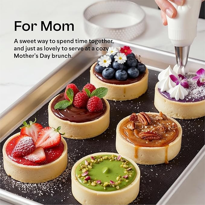 French Tart Baking Set | Mothers Day Unique Baking Gifts Kitchen Baking Supplies Present Food Making Kit For Adults & Parisian Cooking Tools for Pastry Dessert - Image 2