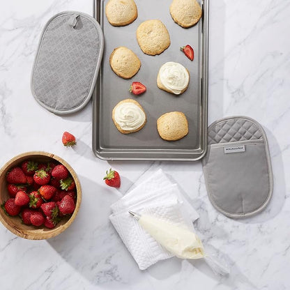 KitchenAid Asteroid Pot Holder 2-Pack Set, Grey, 6.5"x10" - Image 2