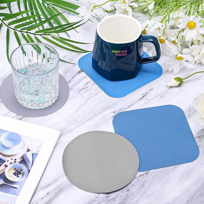 LUTER 4pcs Jar Opener, Rubber, Multi-function Silicone Bottle Opener for Seniors with Weak Hands Lid Cap Gripper Pads Kitchen Coasters Gadgets(Blue, Gray) - Image 3