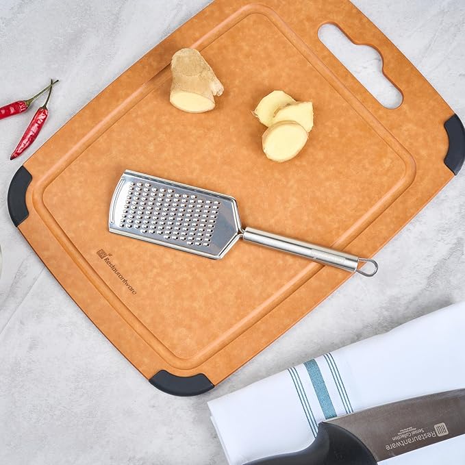 Restaurantware Stainless Steel Fine Cheese Grater - German Standard Lemon Zester with Ergonomic Handle, Sharp Blades, Dishwasher Safe - Handheld Kitchen Grater for Parmesan, Garlic, Ginger - Image 9