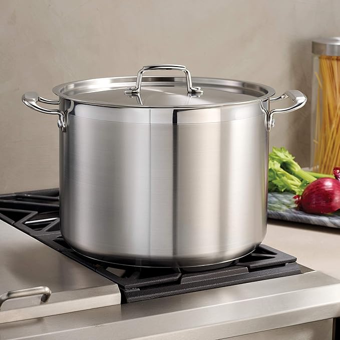 Tramontina Gourmet Stainless Steel 16-Quart Stock Pot with Lid - Image 3