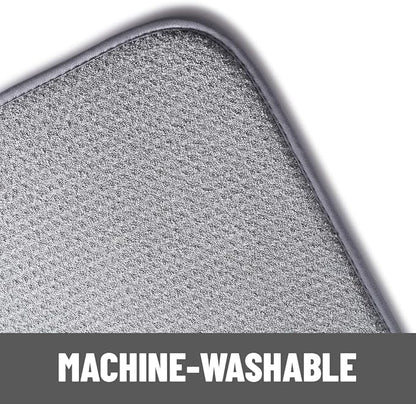 Bellemain XL Dish Mat Microfiber Dish Drying Mat, Super absorbent (Grey, 16" x 18") - Image 6