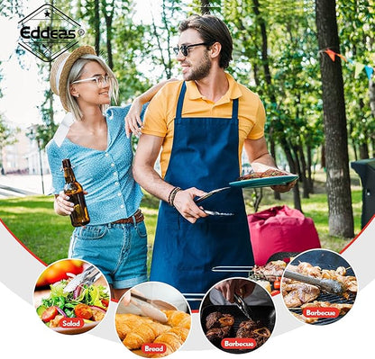Eddeas Small Tongs For Cooking, Mini 7 inch Kitchen Tongs -Heat Resistant 600 Degrees Stainless Steel and Non-Slip handle - Perfect for Cooking, Salad, Pasta, Steaks, Vegetables,Dishwasher safe - Image 7