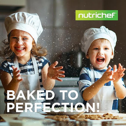 NutriChef 3-Piece Cookie Sheets for Baking, Non-Stick Baking Pans Set with Silicone Handles, Stackable Oven Trays in Small, Medium & Large Sizes for Professional and Everyday Use, 2026 Edition - Image 7