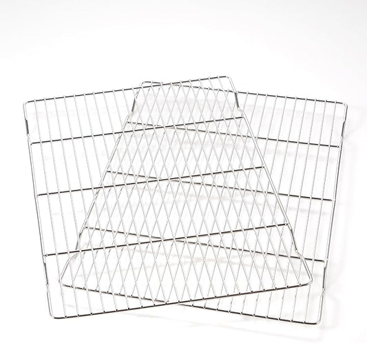 2-Pack Cooling Racks for Baking, 10x15 Inch Heavy Duty Stainless Steel Wire Cookie Rack Fits Half Sheet Pan, Oven Safe Cooling Rack Set, Dishwasher Safe & Non-Toxic by Unknown