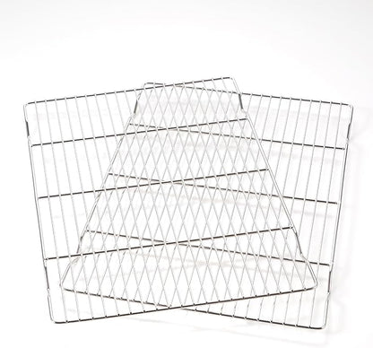 Cooling rack,2-Pack Heavy-Duty Stainless Steel wire rack for cooking (16.5"x11.5") - Oven Baking Wire Rack for Sheet Pans, Bread, Dishwasher Safe & Non-Toxic Metal Grates by Unknown