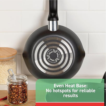 T-fal Specialty Nonstick Handy Pot with Glass Lid 3 Quart Oven Safe 350F Cookware, Pots and Pans, Dishwasher Safe Black - Image 4