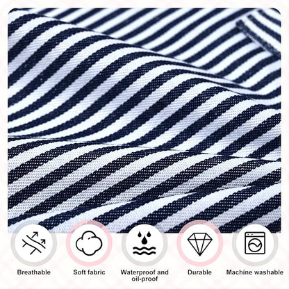 2Pack Adjustable Kitchen Apron for Women Men with 2 Pockets，Cotton-Polyester Blend Bib Aprons for Cooking,Baking - Image 3