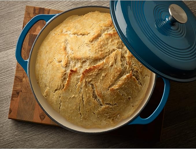 Mercer Culinary Enameled Cast Iron Round Dutch Oven, 6 qt., Turquoise - Image 7
