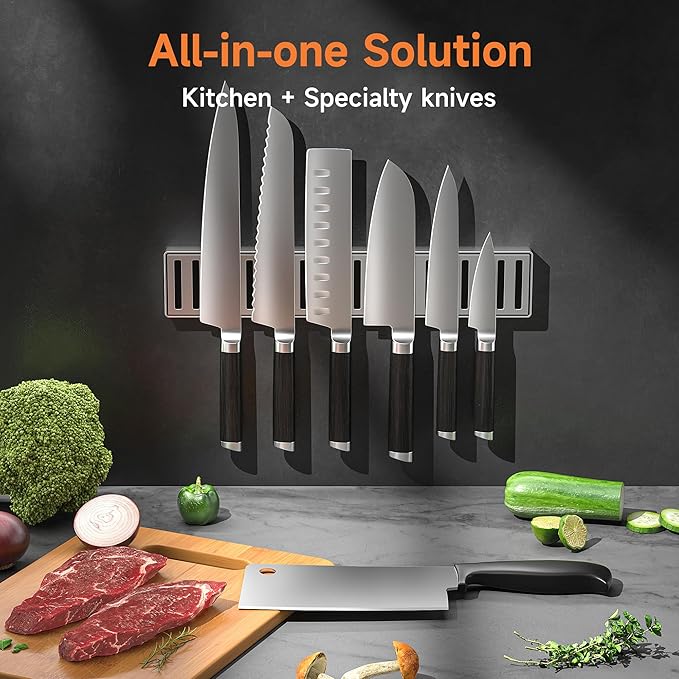 Rolling Knife Sharpener, Diamond & Ceramic Disc, 15° & 20° Magnetic Angle, Fast & Safe for Any Hardness, Sharpening Kit for Kitchen & Pocket Knives, Razor-Sharp Edge, Leather Strop, Classic Kit - Image 5