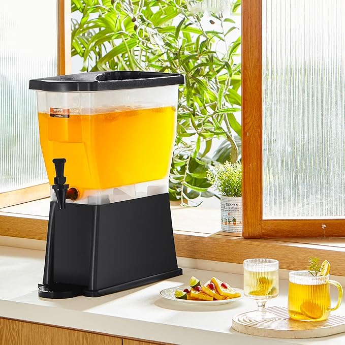 VEVOR Beverage Dispenser, 3 Gallon Drink Dispenser for Parties, Plastic Juice Dispenser with Stand Spigot Lid, Iced Tea Lemonade Juice Water Dispenser, for Restaurants, Hotels, Parties - Image 8