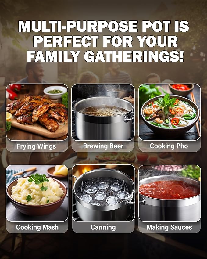 Cooks Standard Stockpots Stainless Steel, 24 Quart Professional Grade Stock Pot with Lid, Silver - Image 4