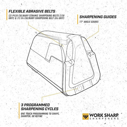 Work Sharp Professional Electric Culinary E5 Kitchen Knife Sharpener - Image 3