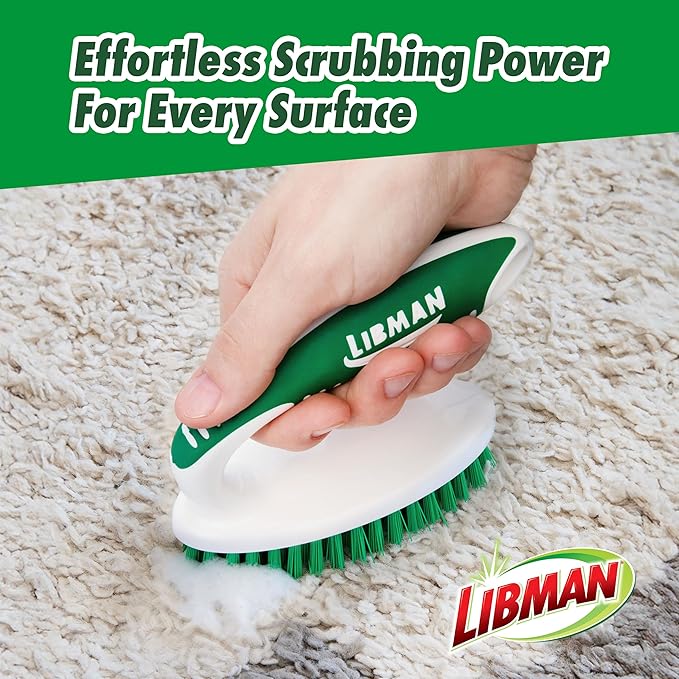 Libman Scrub Brush Kit | Cleaning Brush | Tile & Grout Brush | Small Scrub Brush | Power Scrub Brush | Carpet Brush | Bathroom Scrubber | Boot Scrubber | 3 Different Brushes Included - Image 2