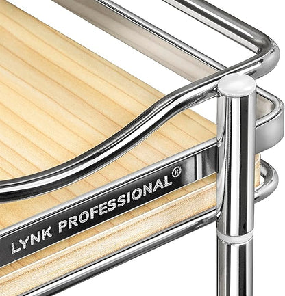 LYNK PROFESSIONAL® Élite™ Pull Out Spice Rack Organizer for Inside Kitchen Cabinets - 6" x 21" - Slide Out Drawer – Wood/Chrome Sliding Spice Organization for cabinet - Spice Racks - 6 Tier - Image 6