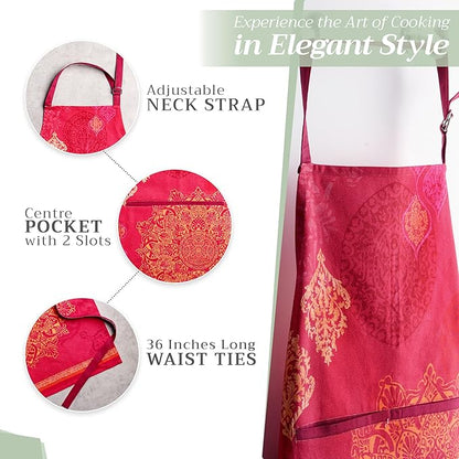 Maison d' Hermine 100% Cotton Apron for women with Pocket Kitchen Chef Apron for Men Cooking Mothers Day Gifts - Image 5