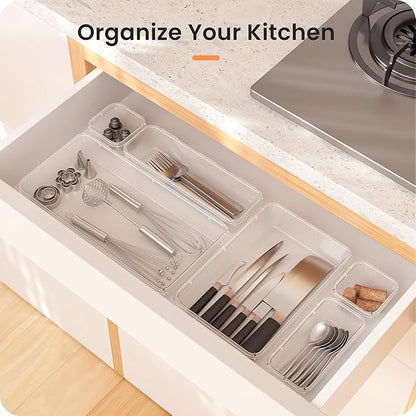 【Military Grade】A-LuGei Drawer Organizer, 【】 Makeup organizer, 【Holds 177 Items】 Bathroom Organizers and Storage, Organization and Storage, Desk Drawer Organizer for Bathroom Vanity - Image 9