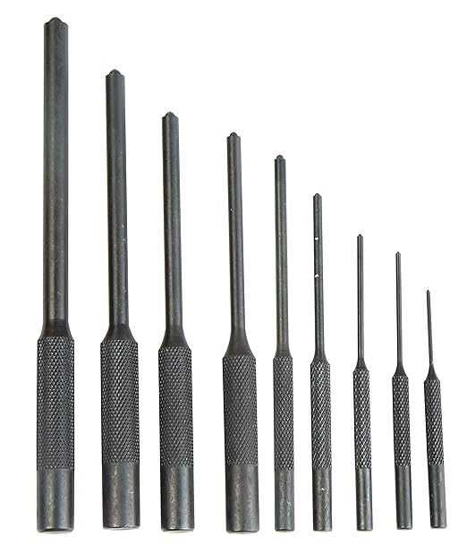 Wheeler Master Roll Pin Punch Set with Dual Sided Hammer, Roll Pin Punches and Starters, Storage Case for Gunsmithing, silver - Image 5