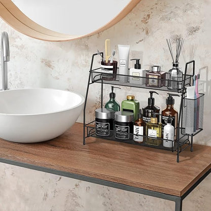 SPISPI Bathroom Organizer Countertop, Spice Rack Organizer for Cabinet,Bathroom Counter Organizer, Kitchen Countertop Organizer - Image 3
