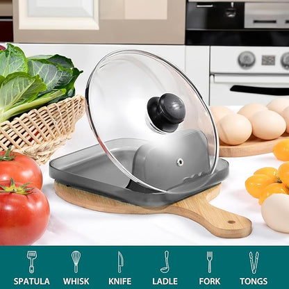 Li&Zhao Spoon Rest for Stove Top - Kitchen Counter Utensil Rest, Pot Lid Holder, Cooking Spoon Holder