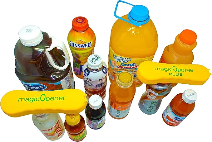 magic Opener COMBO – 1 mO MINI for small plastic caps & 1 mO PLUS for larger plastic caps See Pictures for Better Understanding – Soda Opener - Water Opener | Twist-off | Good for 16 sizes | Help Aids - Image 6