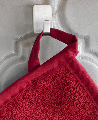 RITZ Terry Potholder & Hot Pad: Unparalleled Heat Resistant, Durable 100% Cotton – Ergonomically Designed for Optimal Grip – Easy-Care Machine Washable – 4-Pack, Paprika/Federal - Image 3