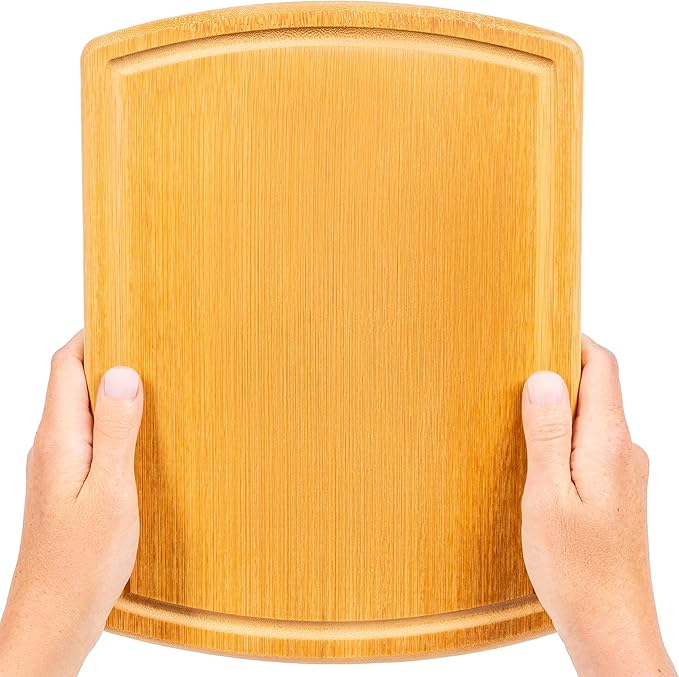 Small Bamboo Cutting Board – 12 Inch Wood Cutting Boards for Kitchen with Glue-Free Surface™ & Juice Groove – Non-Toxic, FSC-Certified, Durable Wooden Chopping Board - Image 8