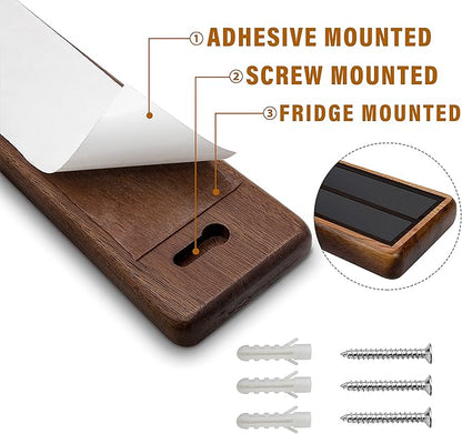 HOSHANHO Magnetic Knife Strips, Magnetic Knife Holder for Wall 16 Inch, Acacia Wood Knife Magnetic Strip Use as Knife Bar, Knife Holder for Kitchen Utensil Organizer - Image 3