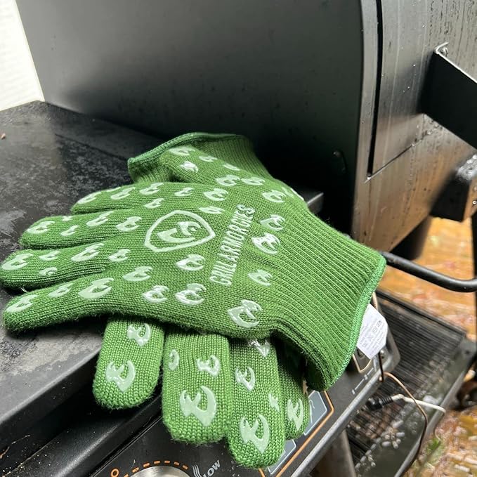 Grill Armor Oven Gloves with Fingers – 932°F Heat, Fire & Cut Resistant Mitts for BBQ, Grill, Cooking, Grilling, Baking, Smoker & Fire Pit - Image 8
