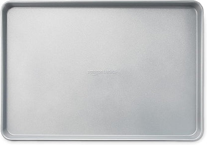 Amazon Basics Ceramic Nonstick Baking Sheets & Cooling Rack Set, Dishwasher Safe, Oven Safe, Half Sheet Size, Gray, 2-Pack - Image 5