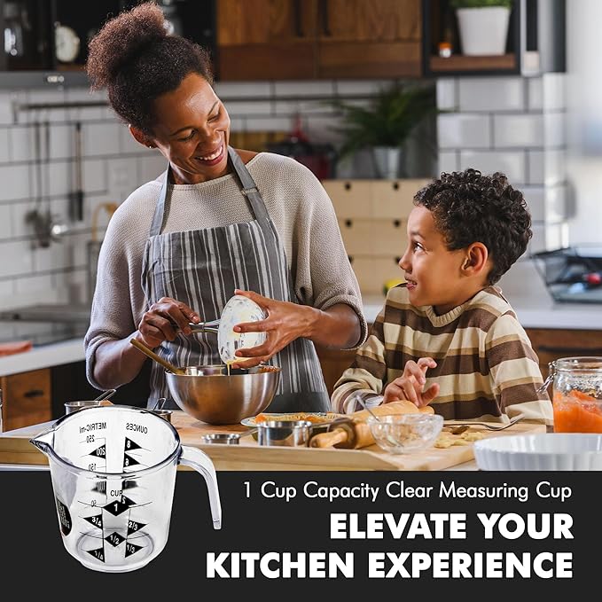 Chef Craft Select Plastic Measuring Cup, 1 Cup Capacity, Clear - Image 5