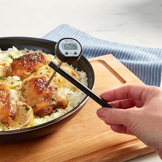 Taylor Digital Instant Read Meat Food Grill BBQ Kitchen Cooking Thermometer With Pocket - Image 3