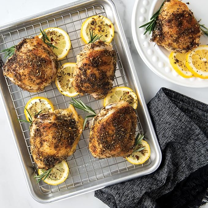 Nordic Ware Naturals® Quarter Sheet with Oven-Safe Nonstick Grid - Image 7