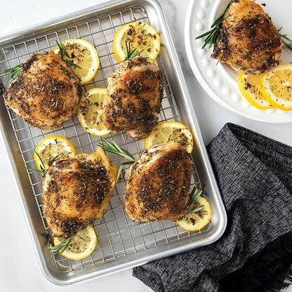 Nordic Ware Naturals® Quarter Sheet with Oven-Safe Nonstick Grid - Image 7