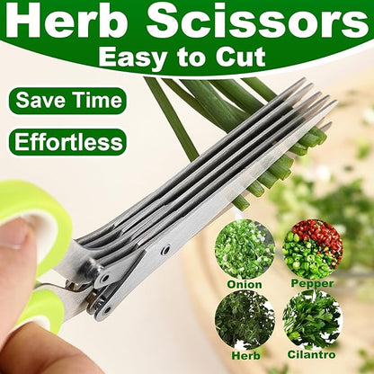 Heavy Duty Poultry Shears Herb Vegetable Salad Scissors 2pcs set ,Kitchen Shears for food Heavy Duty,Kitchen Scissors All Purpose,Chicken,Meat,Herb Salad Scissors for Chicken Turkey,Dishwasher Safe